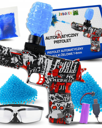 Automatinis Gel Gun Deagle CS su Vandens Kamuoliukais ir Pilnu Rinkiniu 14+