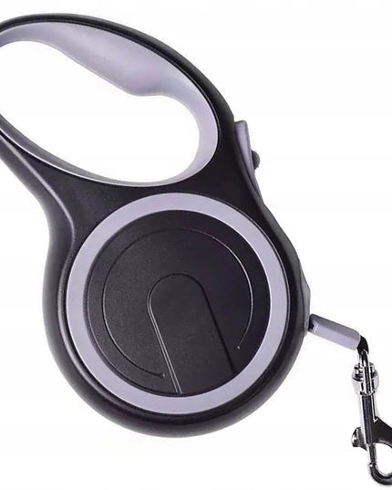 Automatinis ištraukiamas pavadėlis šunims su fiksatoriumi, 5 metrų ilgio, iki 20 kg