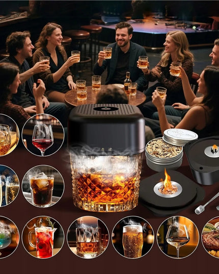 Automatinis kokteilių ir viskio rūkymo rinkinys Smart Smoker