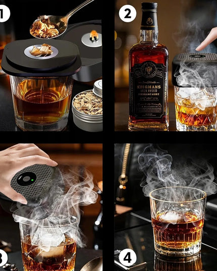 Automatinis kokteilių ir viskio rūkymo rinkinys Smart Smoker