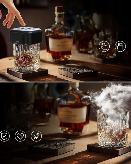 Automatinis kokteilių ir viskio rūkymo rinkinys Smart Smoker