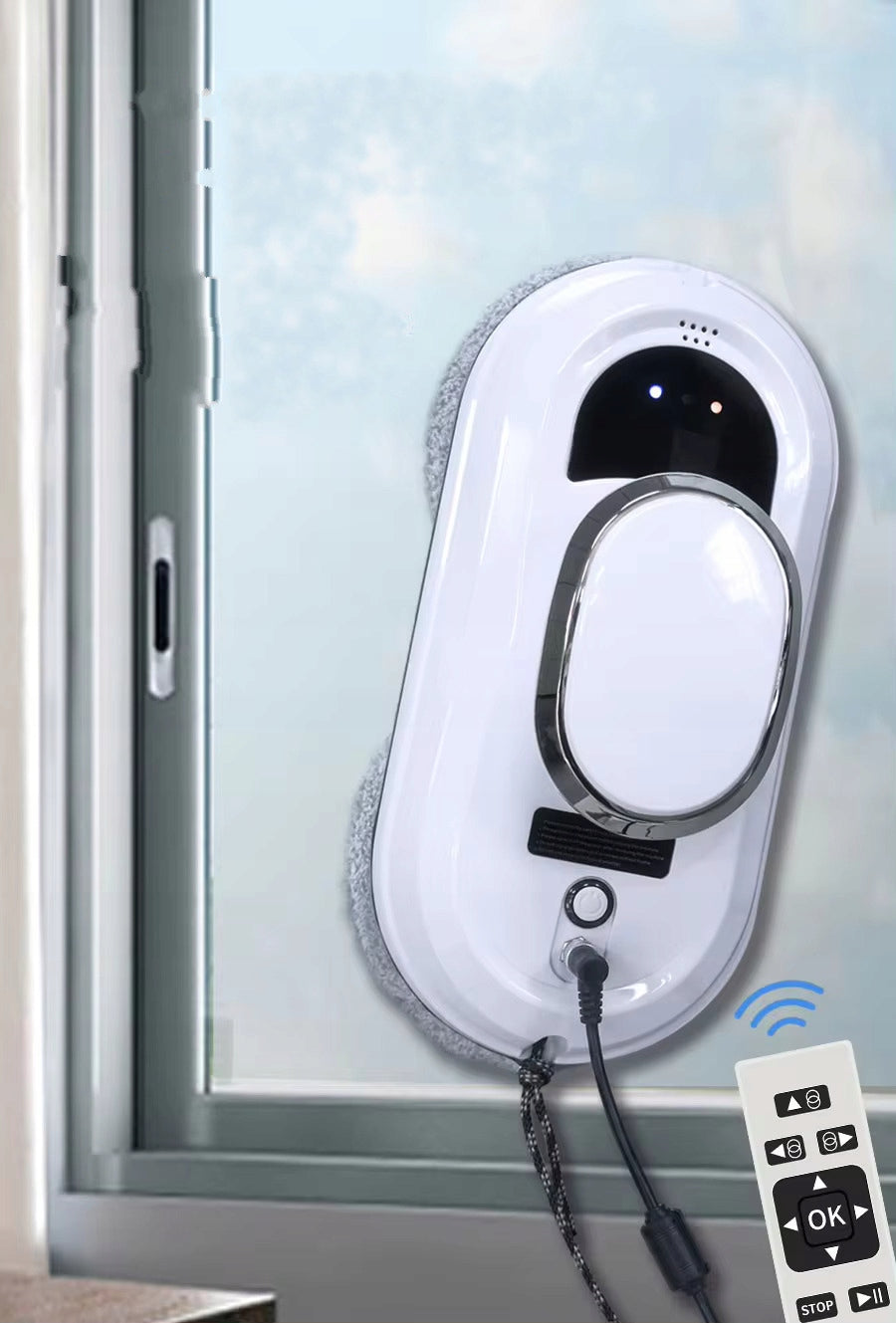 Automatinis langų valymo robotas Chovery CL1 – su nuotoliniu valdymu ir vakuumine sistema