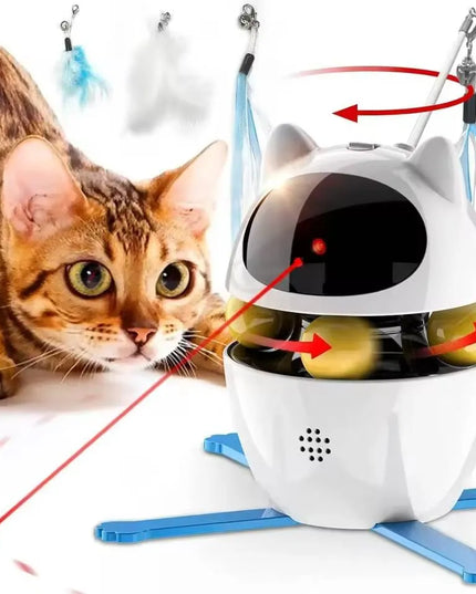 Automatinis lazerinis žaislas katėms su 3 režimais interaktyvus Smart Cat žaislas