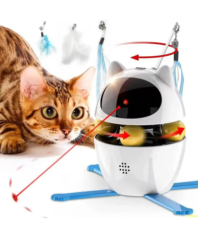 Automatinis lazerinis žaislas katėms su 3 režimais interaktyvus Smart Cat žaislas