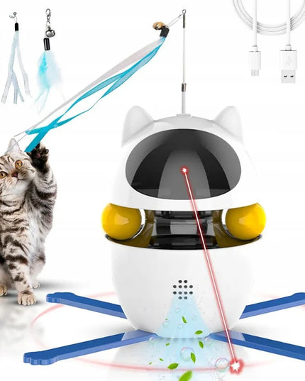 Automatinis lazerinis žaislas katėms su 3 režimais interaktyvus Smart Cat žaislas