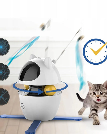 Automatinis lazerinis žaislas katėms su 3 režimais interaktyvus Smart Cat žaislas