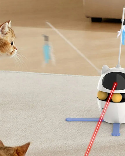 Automatinis lazerinis žaislas katėms su 3 režimais interaktyvus Smart Cat žaislas