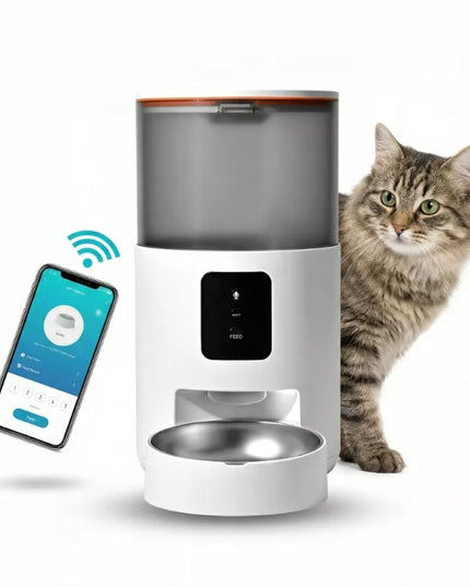Automatinis maisto dozatorius katėms ir šunims 3L – WiFi