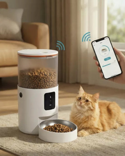 Automatinis maisto dozatorius katėms ir šunims 3L – WiFi