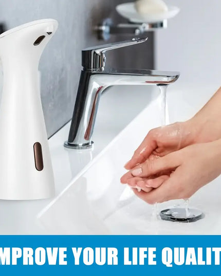 Automatinis Muilo Dozatorius 200ml – Baterijomis Maitinamas, Infraraudonųjų Spindulių Jutiklis, Vonios ir Virtuvės Kambariui