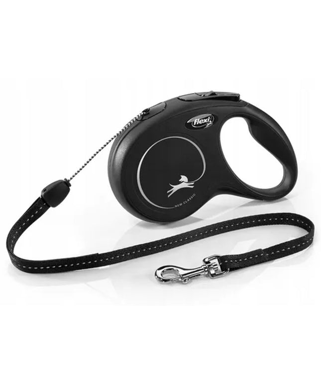 Automatinis pavadėlis FLEXI New Classic S, virvė 8 m – šunims iki 12 kg