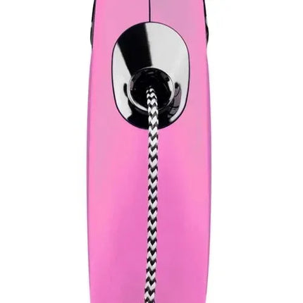 Automatinis pavadėlis šunims ir katėms FLEXI New Classic XS, 3 m iki 8 kg, rožinis