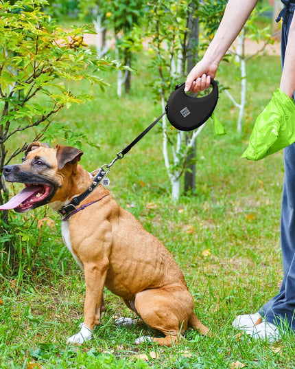 Automatinis pavadėlis šunims Waudog R-leash su maišelių dėtuve, atspindintis, dydis S iki 12 kg