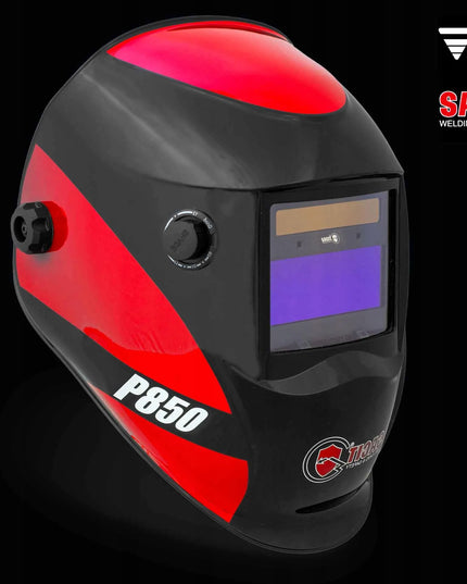 Automatinis savaime užtemstantis suvirintojo skydelis SACIT TRAFIMET P850 TRUE COLOR