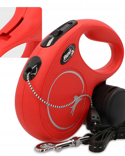 Automatinis šuns ir katės pavadėlis Flexi 8 m su Multi Box dėklu ir 80 maišelių