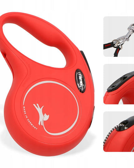 Automatinis šuns ir katės pavadėlis Flexi 8 m su Multi Box dėklu ir 80 maišelių