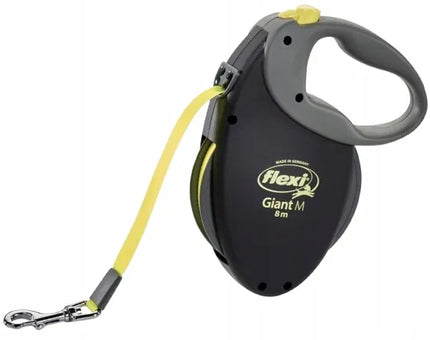 Automatinis šunų pavadėlis Flexi Giant Neon, juostinis, M dydis, 8 m