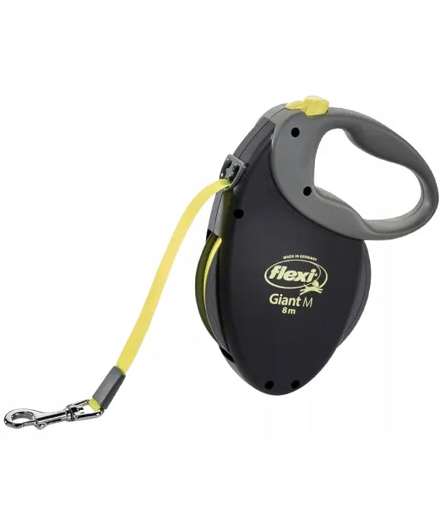 Automatinis šunų pavadėlis Flexi Giant Neon, juostinis, M dydis, 8 m