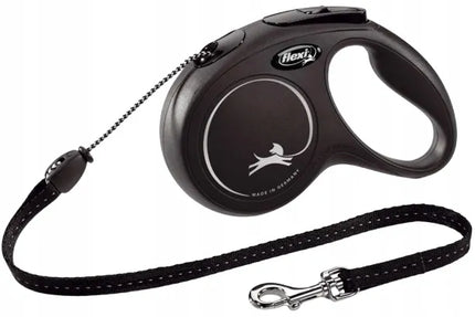 Automatinis šunų pavadėlis Flexi New Classic, lynas, M dydis, juodas, 8 m