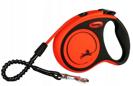 Automatinis šunų pavadėlis FLEXI Xtreme su juosta, dydis L, 8 m, oranžinis