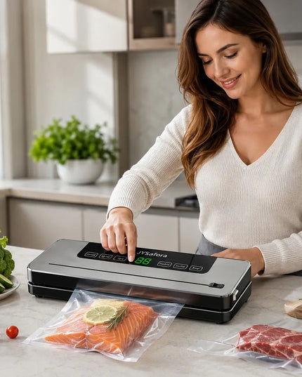 Automatinis vakuuminis maisto pakuotojas, 5 darbo režimai folijos maišeliams