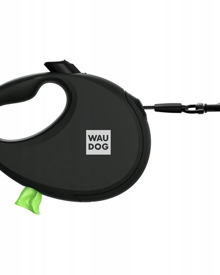 Automatinis Waudog pavadėlis šunims su maišelių dėtuve, atspindintis, M dydis, iki 20 kg