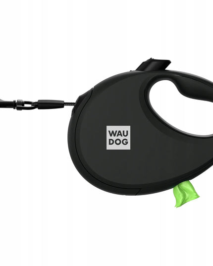 Automatinis Waudog pavadėlis šunims su maišelių dėtuve, atspindintis, M dydis, iki 20 kg