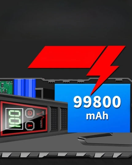 Automobilinis avarinio užvedimo įrenginys Power Bank 99800mAh starteris