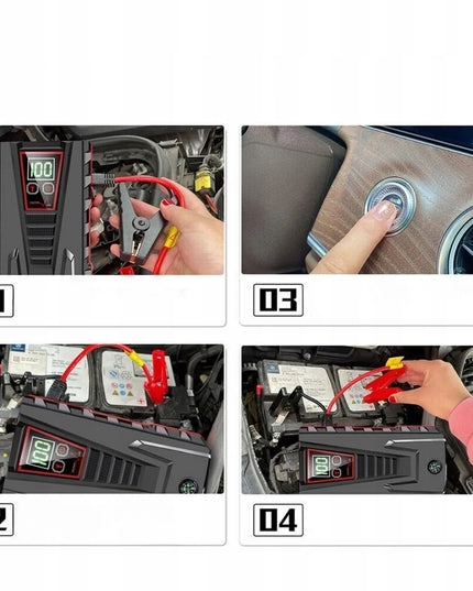 Automobilinis avarinio užvedimo įrenginys Power Bank 99800mAh starteris