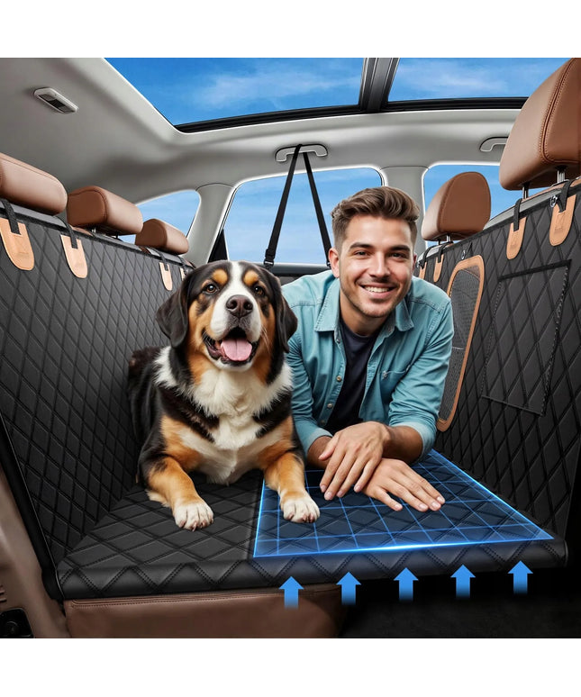 Automobilinis kilimėlis dideliam šuniui, sutvirtintas, XXL, 137x63cm + krepšys