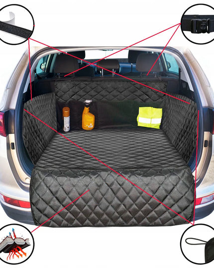 Automobilinis kilimėlis-uždangalas šuns gabenimui bagažinėje