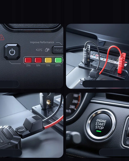 Automobilinis paleidimo įrenginys BASEUS PrimeTrip VJ1 12000mAh 5000A IP55