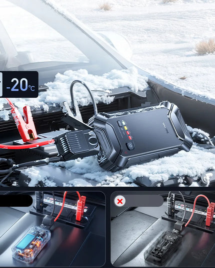 Automobilinis paleidimo įrenginys BASEUS PrimeTrip VJ1 12000mAh 5000A IP55