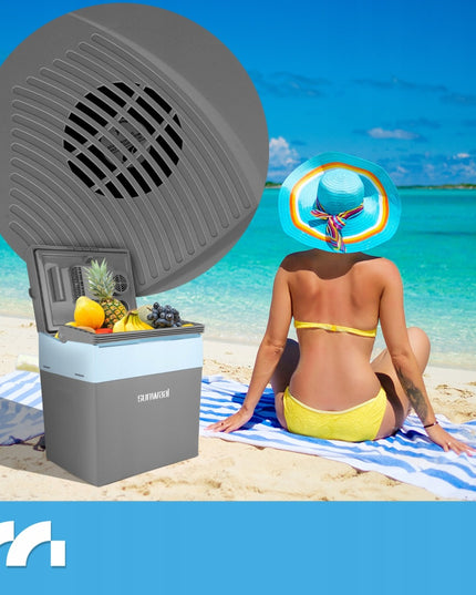 Nešiojamas automobilinis šaldytuvas-šildytuvas 30L Maltec – 12V/230V, vėsina ir šildo, idealiai kelionėms, stovyklavimui, automobiliui