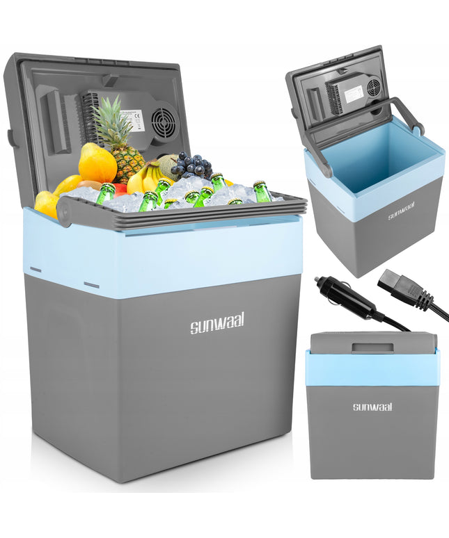 Nešiojamas automobilinis šaldytuvas-šildytuvas 30L Maltec – 12V/230V, vėsina ir šildo, idealiai kelionėms, stovyklavimui, automobiliui