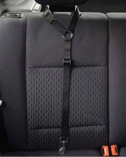 Automobilinis saugos diržas šunims su reguliuojamu atlošo tvirtinimu