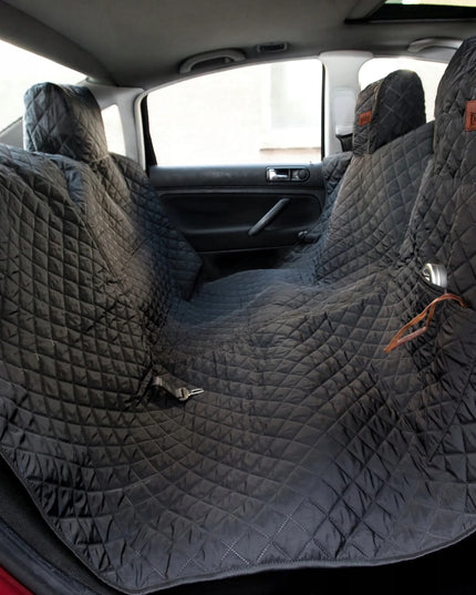 Automobilinis užtiesalas šunims 220 cm – versija su lipduku