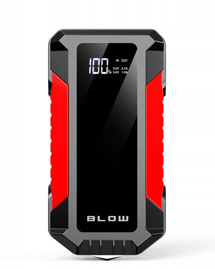 Automobilinis užvediklis BLOW JS-12 Jump Starter 1000A 12000mAh su powerbanku ir avariniu plaktuku