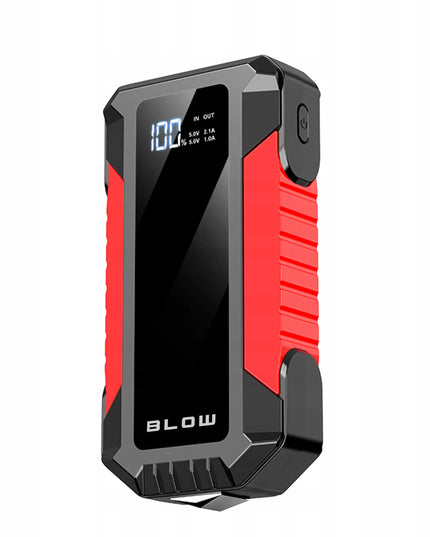Automobilinis užvediklis BLOW JS-12 Jump Starter 1000A 12000mAh su powerbanku ir avariniu plaktuku