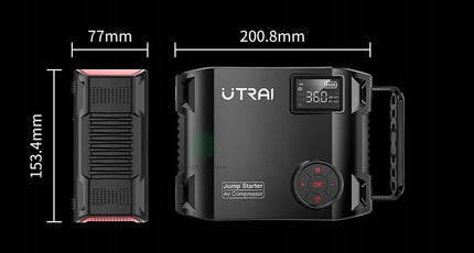 Automobilinis užvedimo įrenginys 5in1 su kompresoriumi, jump starter ir 2000A powerbank