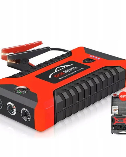 Automobilinis užvedimo įrenginys Jump Starter Powerbank 99800mAh su kompasu ir 4xUSB