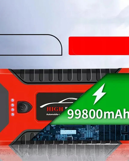 Automobilinis užvedimo įrenginys Jump Starter Powerbank 99800mAh su kompasu ir 4xUSB