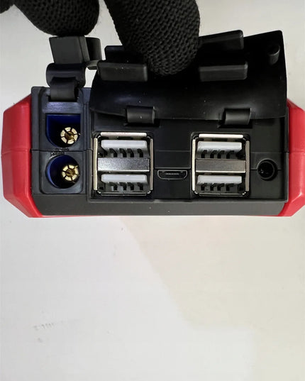 Automobilinis užvedimo įrenginys Jump Starter Powerbank 99800mAh su kompasu ir 4xUSB
