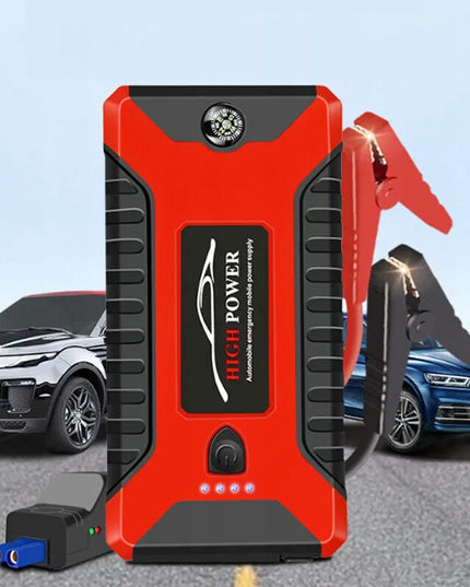 Automobilinis užvedimo įrenginys Jump Starter Powerbank 99800mAh su kompasu ir 4xUSB