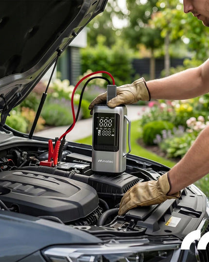 Automobilinis užvedimo įrenginys Maltec STARTO150, 1000A booster, kompresorius, powerbank, su dėklu