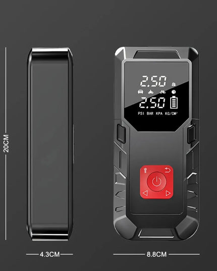 Automobilinis užvedimo įrenginys powerbank išmanus oro kompresorius žibintuvėlis