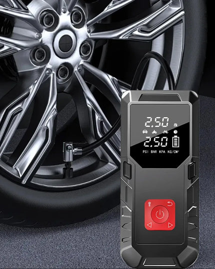 Automobilinis užvedimo įrenginys powerbank išmanus oro kompresorius žibintuvėlis