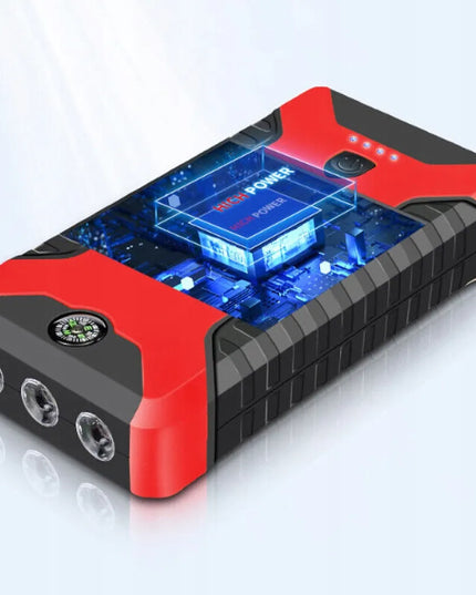 Automobilio išorinis akumuliatorius jump starter 12v su skystųjų kristalų ekranu 99800mah