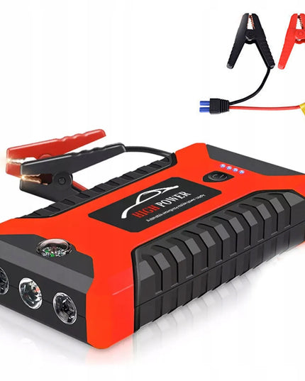 Automobilio išorinis akumuliatorius jump starter 12v su skystųjų kristalų ekranu 99800mah