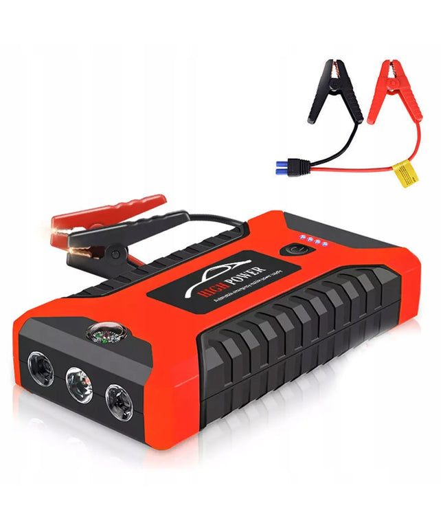 Automobilio išorinis akumuliatorius jump starter 12v su skystųjų kristalų ekranu 99800mah